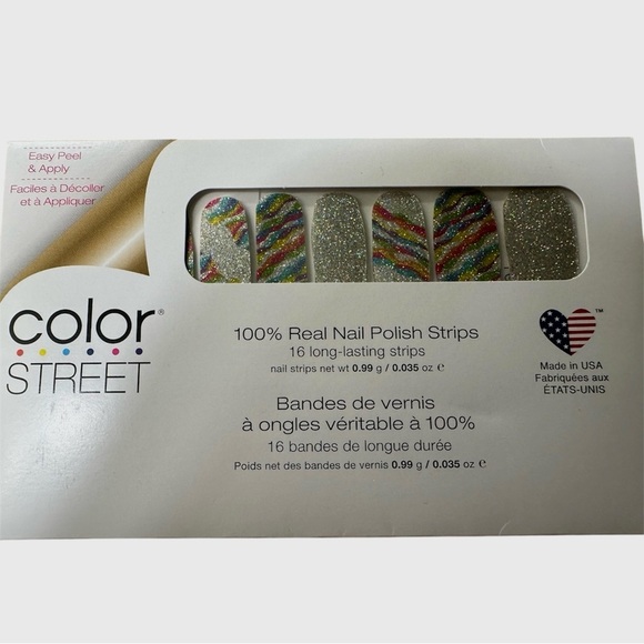 Color Street Silver and Red Nail Polish Strips - Picture 2 of 4